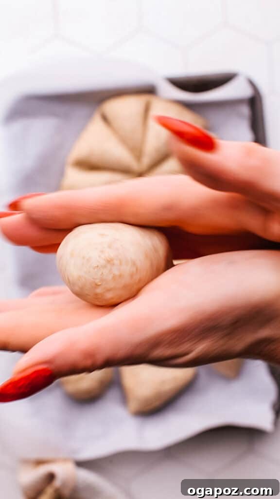 Pillowy Soft Roti A Time Tested Family Favorite 11 making small balls from dough