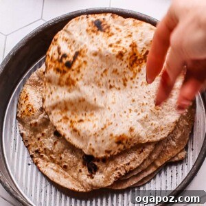 Pillowy Soft Roti A Time Tested Family Favorite 21 Soft roti in a dish.
