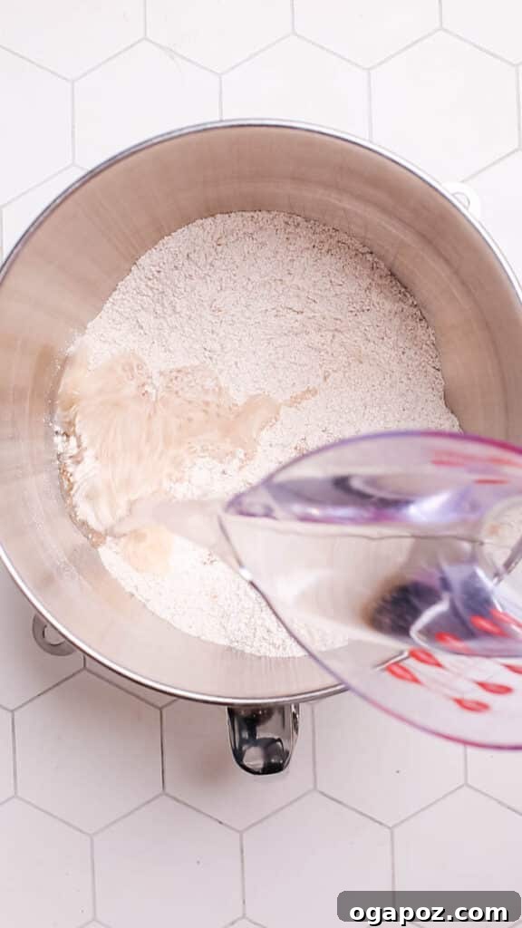 Pillowy Soft Roti A Time Tested Family Favorite 8 Adding water in flour