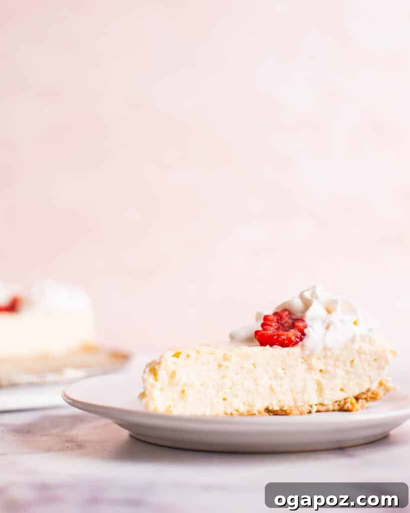 Philadelphia Cheesecake Classic Perfection Pro Insights 17 Two plates, each holding a perfect slice of Philadelphia cheesecake, ready to be enjoyed.