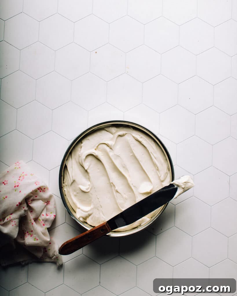 Philadelphia Cheesecake Classic Perfection Pro Insights 10 Cheesecake filling freshly poured into a springform pan with a graham cracker crust, ready for baking.