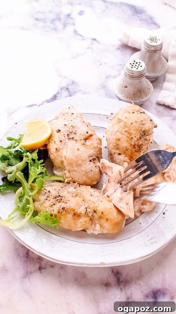 Transform Frozen Chicken into a Juicy Instant Pot Meal 9 Serving frozen chicken in a dish.
