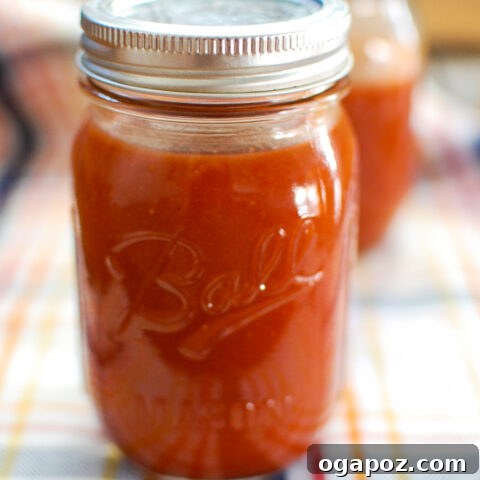 Homemade Barbecue Sauce in a small bowl