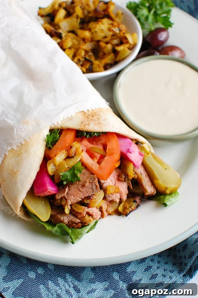 Signature Beef Shawarma 4 Beef Shawarma in pita