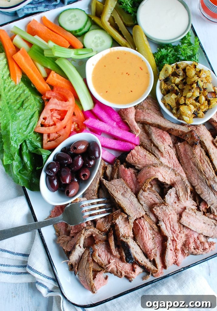 Signature Beef Shawarma 5 Beef Shawarma platter from above