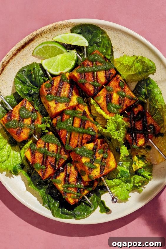 Paneer Perfection: 52+ Recipes for Every Palate 29 Vibrant and inviting Paneer Ajwaina (Tikka) skewers, marinated with carom seeds and grilled to perfection.