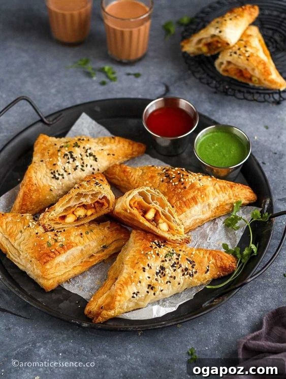 Paneer Perfection: 52+ Recipes for Every Palate 32 Flaky and delicious Paneer Puff pastries, an ideal crowd-pleasing snack or appetizer.