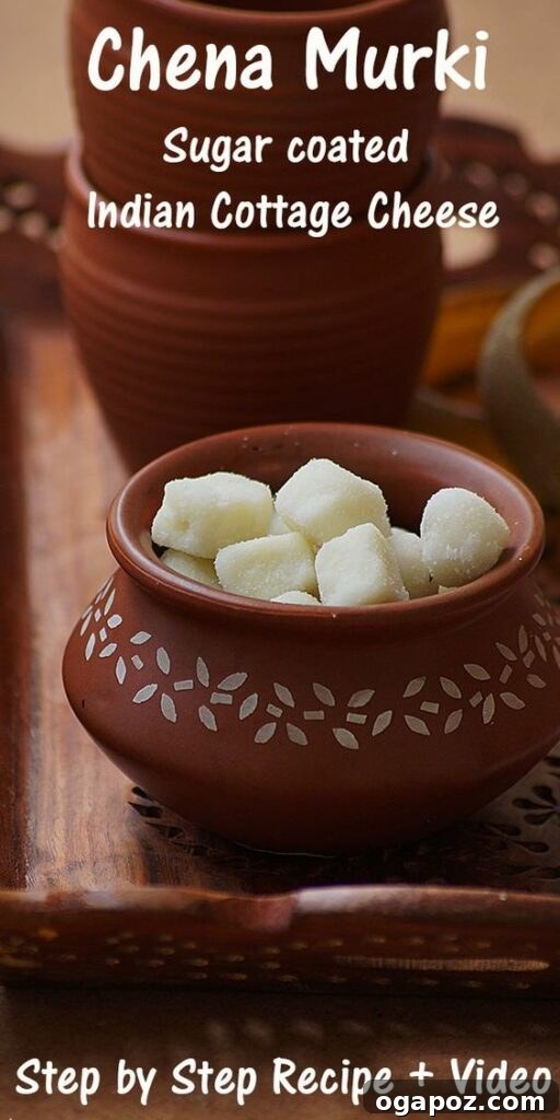 Paneer Perfection: 52+ Recipes for Every Palate 41 Traditional Sugar Coated Paneer (Chena Murki), a delightful Bengali sweet made with paneer, sugar, cardamom, and rose water.