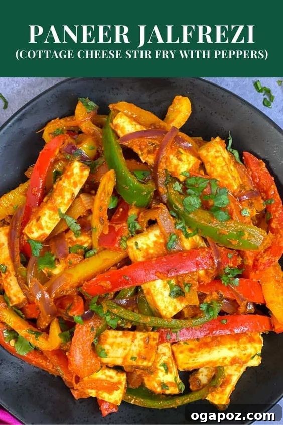 Paneer Perfection: 52+ Recipes for Every Palate 43 Vibrant Paneer and Peppers (Paneer Jalfrezi), a quick and flavorful sauté bursting with colors and aromas.