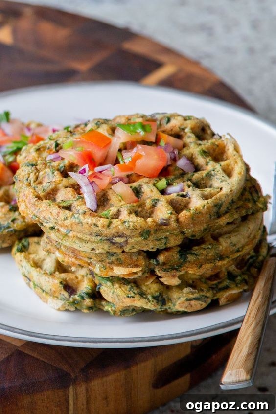 Paneer Perfection: 52+ Recipes for Every Palate 48 Innovative Paneer-filled Waffles, boasting a perfect crispy exterior and a soft, fluffy interior.