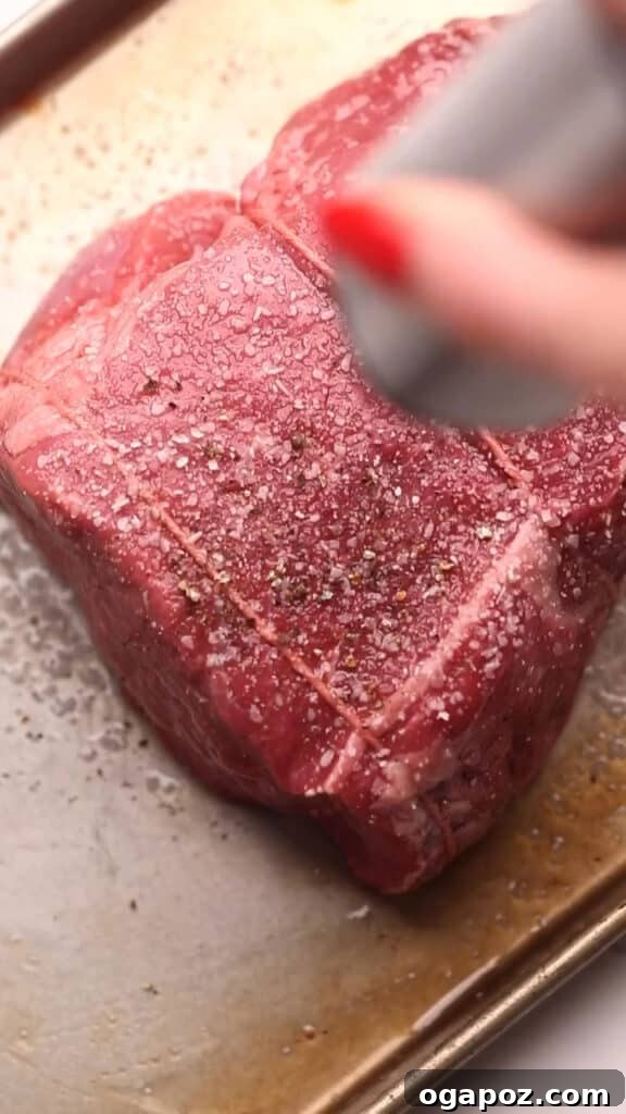 Ultra Juicy Air Fryer Roast Beef 4 Seasoning beef