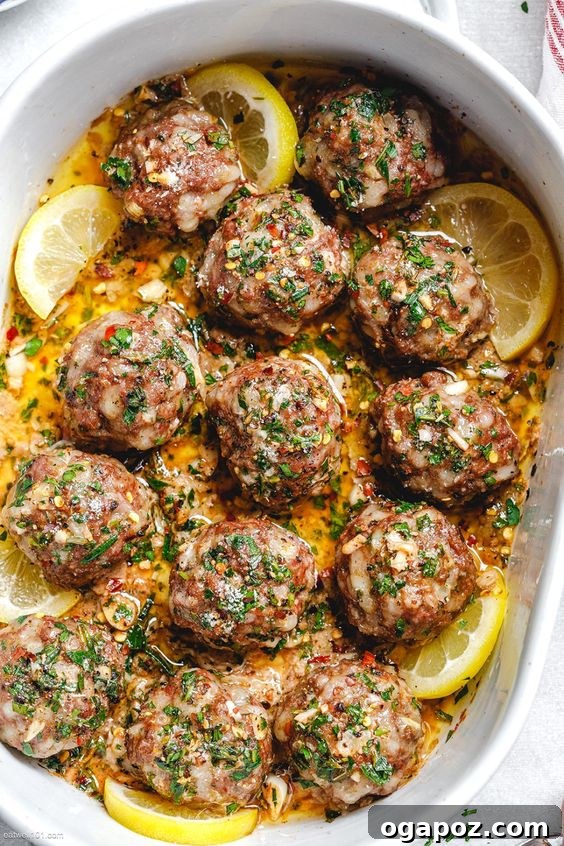 37 Delicious Ways to Enjoy Healthy Ground Turkey 12 Turkey Meatballs in a luscious Lemon-Butter Garlic Sauce.