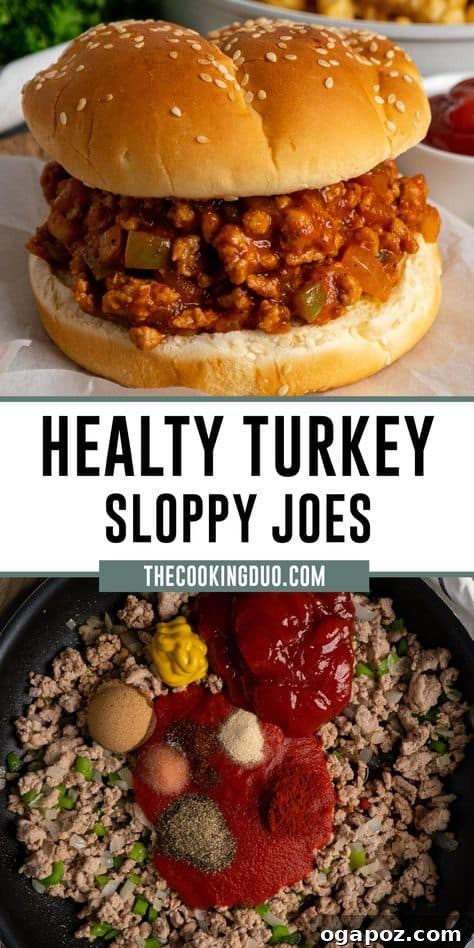 37 Delicious Ways to Enjoy Healthy Ground Turkey 18 Healthy Turkey Sloppy Joes served on buns.