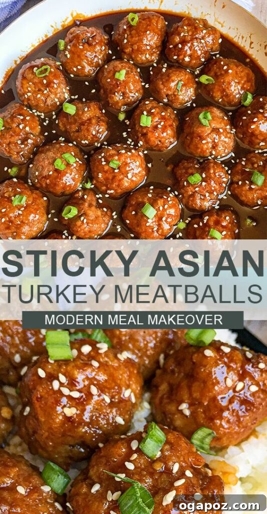 37 Delicious Ways to Enjoy Healthy Ground Turkey 21 Sticky Asian-glazed Turkey Meatballs with sesame seeds and green onions.