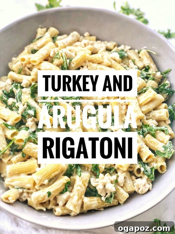 37 Delicious Ways to Enjoy Healthy Ground Turkey 37 Creamy Turkey Rigatoni with fresh arugula.