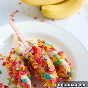 Banana Crunch Ice Pops 9 Banana Crunch Popsicle