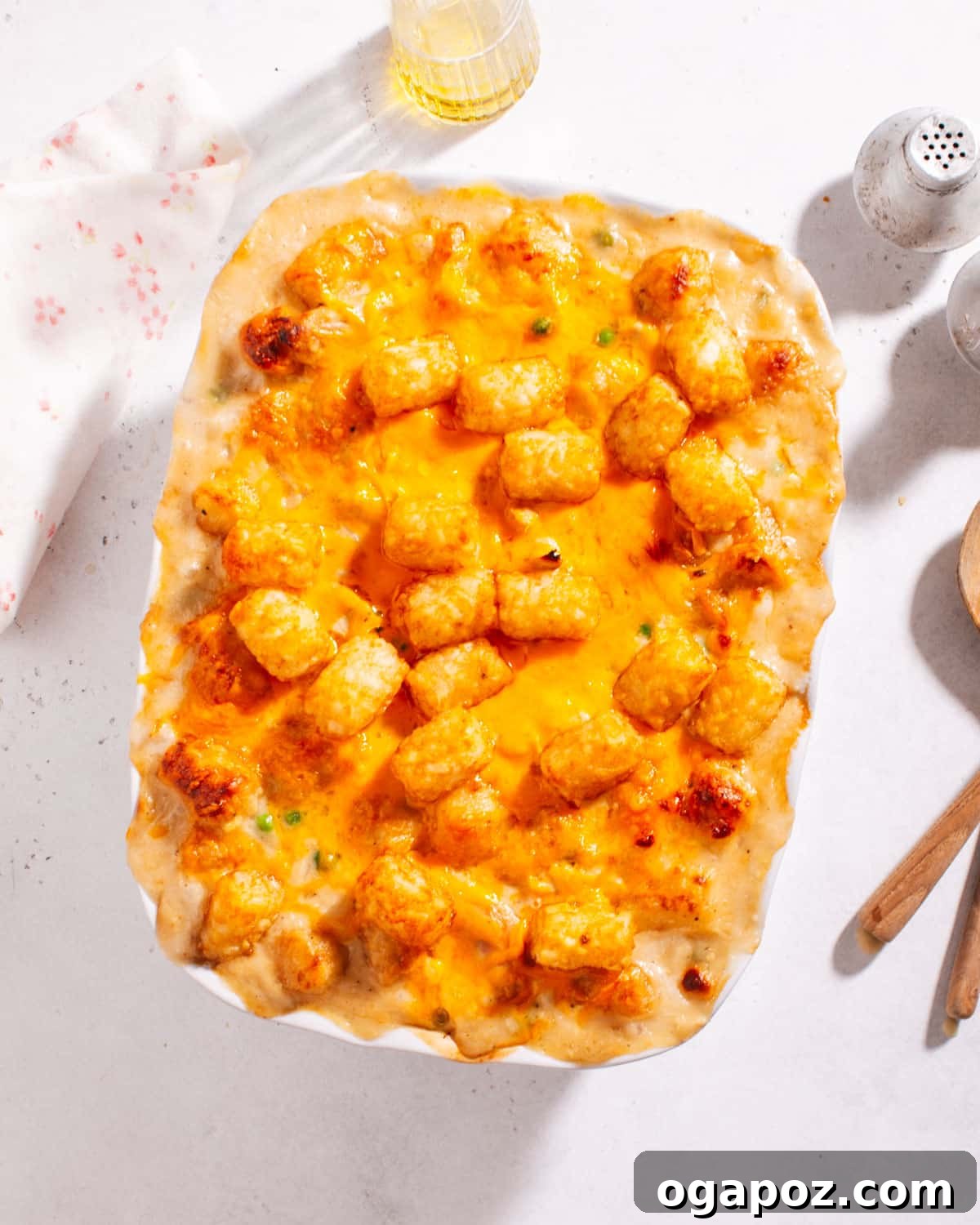 Hearty Winter Casseroles for Ultimate Comfort 11 Hearty Chicken and Potato Casserole with a golden tater tot topping