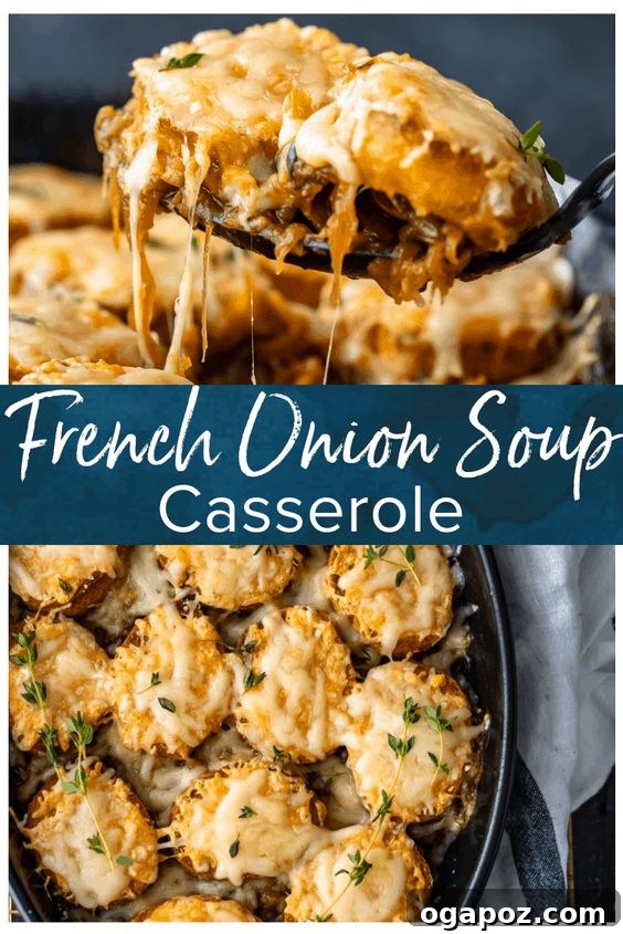 Hearty Winter Casseroles for Ultimate Comfort 26 Rich and savory French Onion Soup Casserole with melted cheese and golden bread