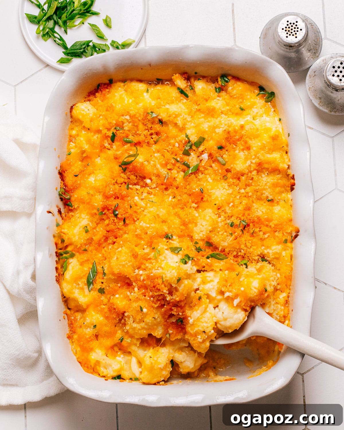 Hearty Winter Casseroles for Ultimate Comfort 5 Creamy and cheesy Cauliflower casserole recipe with bacon and green onions