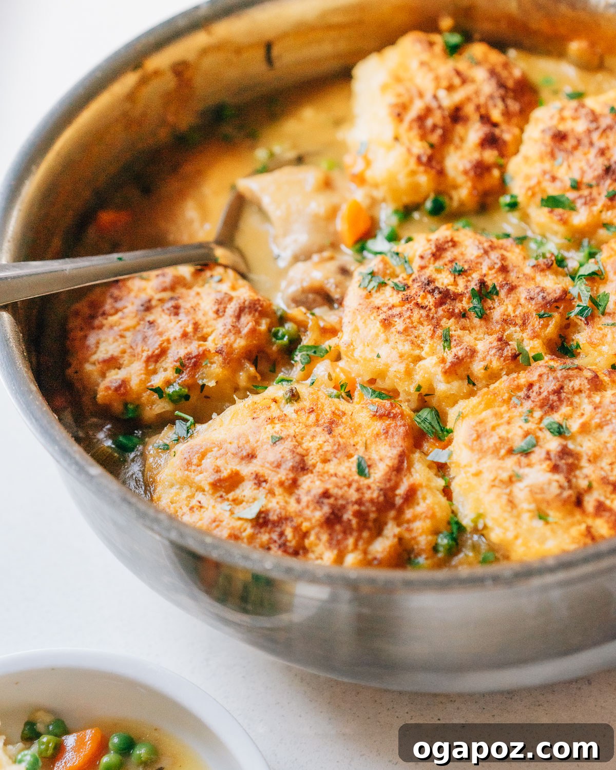 Hearty Winter Casseroles for Ultimate Comfort 9 Classic Chicken Stew with Golden Biscuit Topping