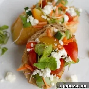 Sun-Kissed Mediterranean Bites 7 Mediterranean Crostini on plate