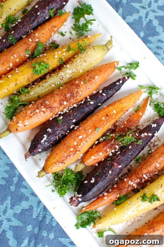 Mediterranean Magic: 10 Spices to Transform Your Meals 5 Za'atar Roasted Carrots up close