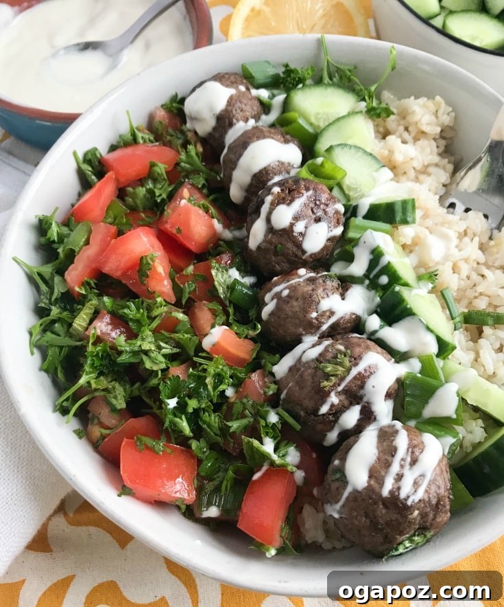 Beef Kafta Meatballs