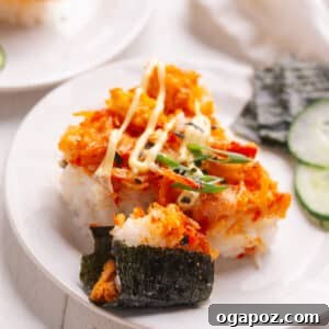 Sushi Bake wrapped in Nori sheet