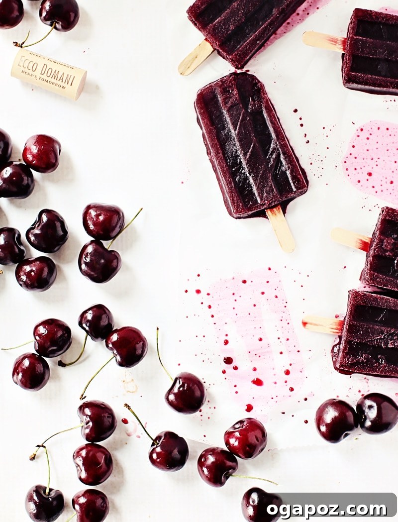 3-Ingredient Spiked Pops 4 A tray of cherry Merlot winesicles in molds, ready for freezing.