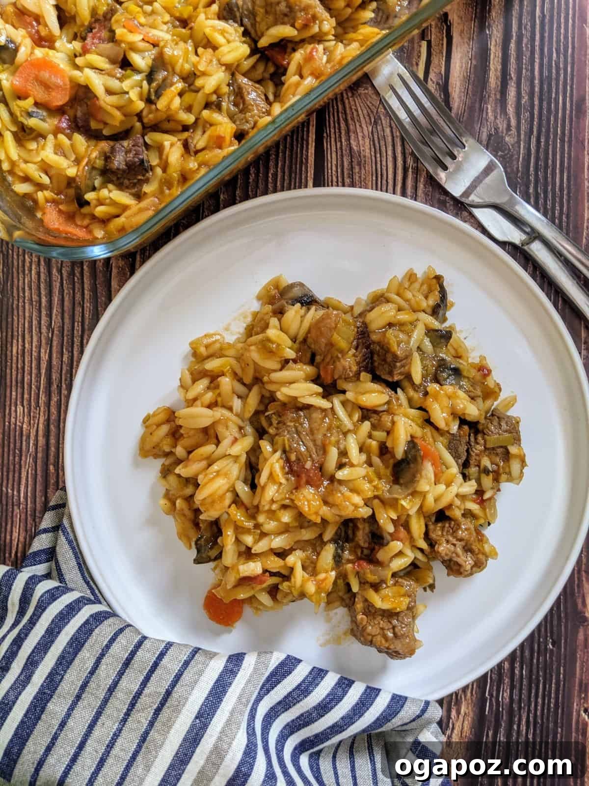 Over 37 Best Easy and Delicious Mediterranean Casserole Recipes 23 Hearty Greek beef and orzo pasta casserole, known as Giouvetsi.