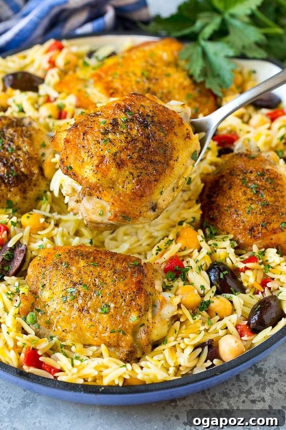 Over 37 Best Easy and Delicious Mediterranean Casserole Recipes 29 Flavorful one-pot Mediterranean chicken with black olives and orzo.