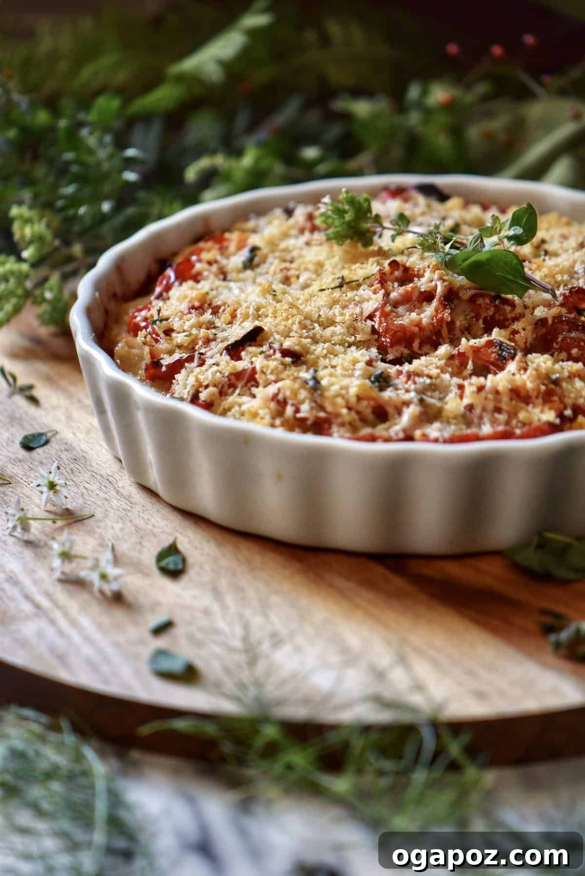 Over 37 Best Easy and Delicious Mediterranean Casserole Recipes 9 Comforting Easy Vegetable Bake with potatoes and Romano cheese.