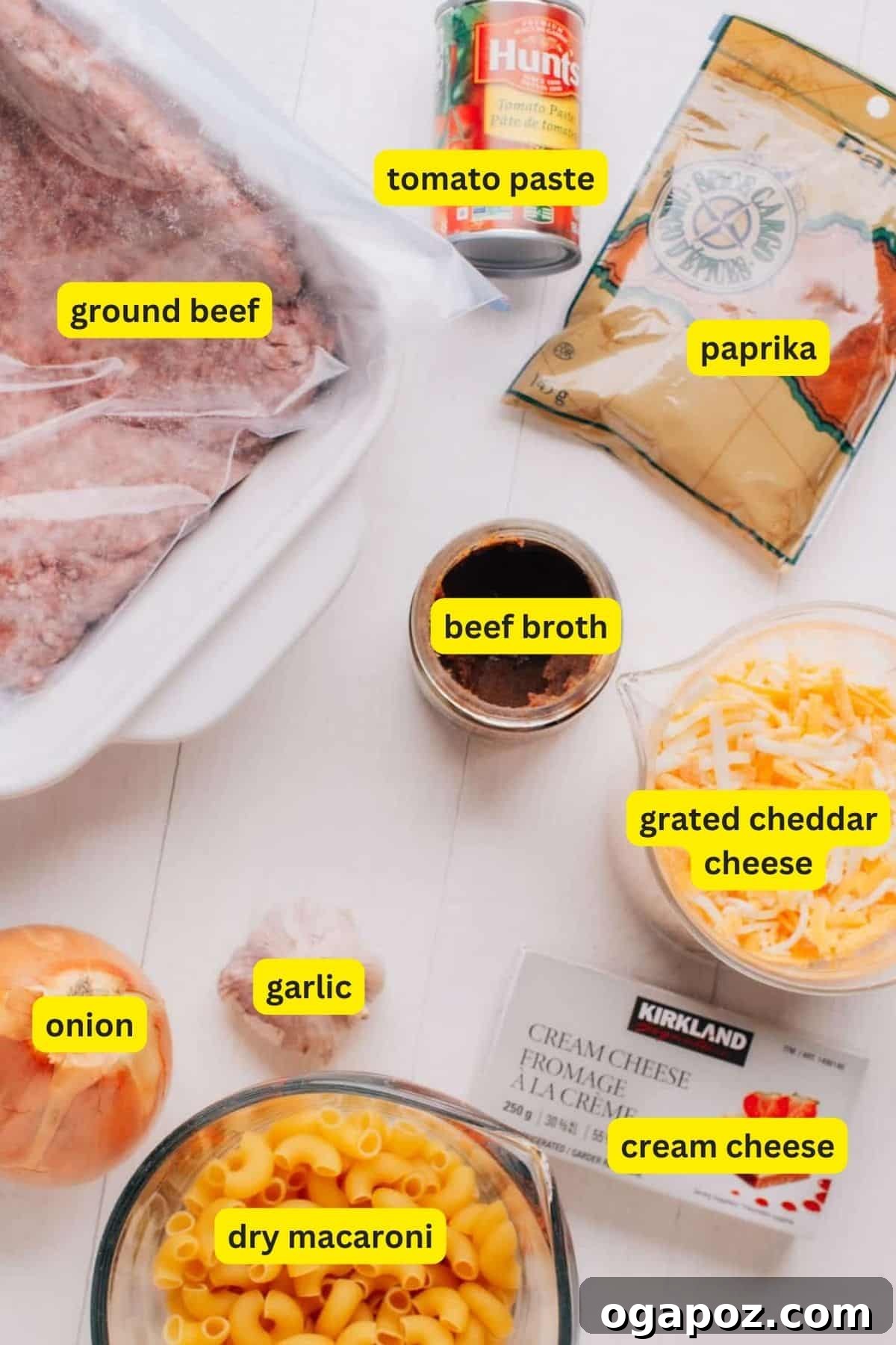 Ultimate Easy Cheeseburger Bake 3 Cheeseburger Casserole Ingredients