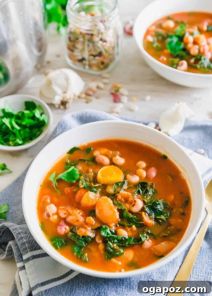 Quick Instant Pot Bean Soup