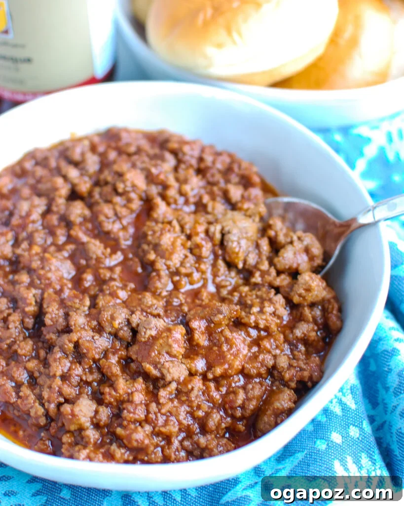 How to Make Sloppy Joes with bowl