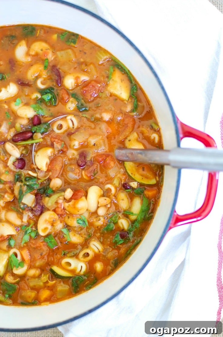 Hearty Homemade Minestrone Soup