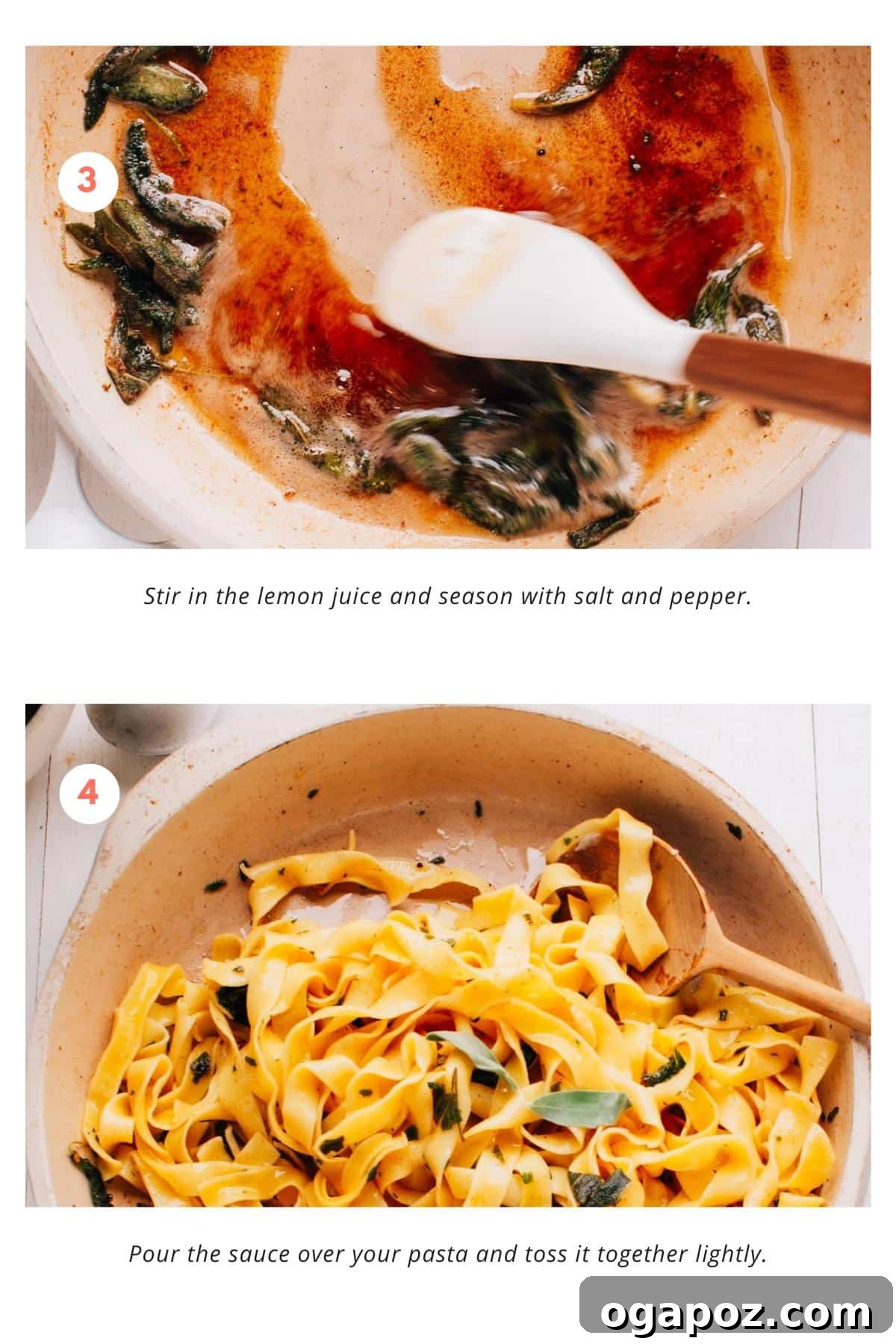 Golden Sage Butter Sauce Three Ingredients Five Minutes 5 Toss pasta with brown butter sage sauce and cheese