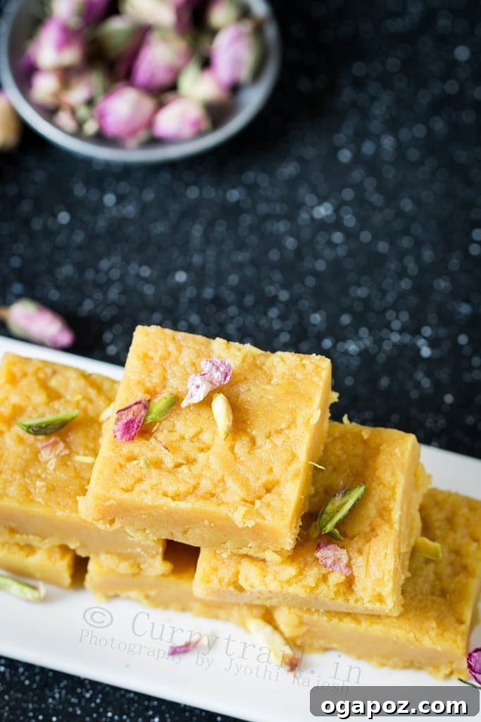 Easy Indian Desserts That Wow 14 Traditional Mysore Pak, an ultra-rich and melt-in-your-mouth Indian sweet made primarily from gram flour, ghee, and sugar.