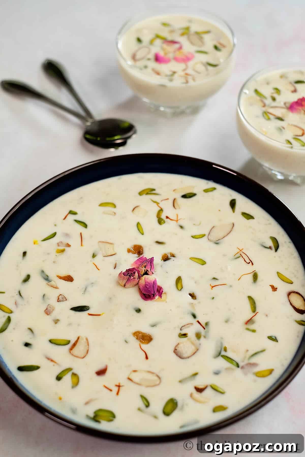 Easy Indian Desserts That Wow 22 A comforting bowl of Indian Rice Pudding, known as Kheer, infused with aromatic cardamom and saffron, and slow-cooked to creamy perfection.