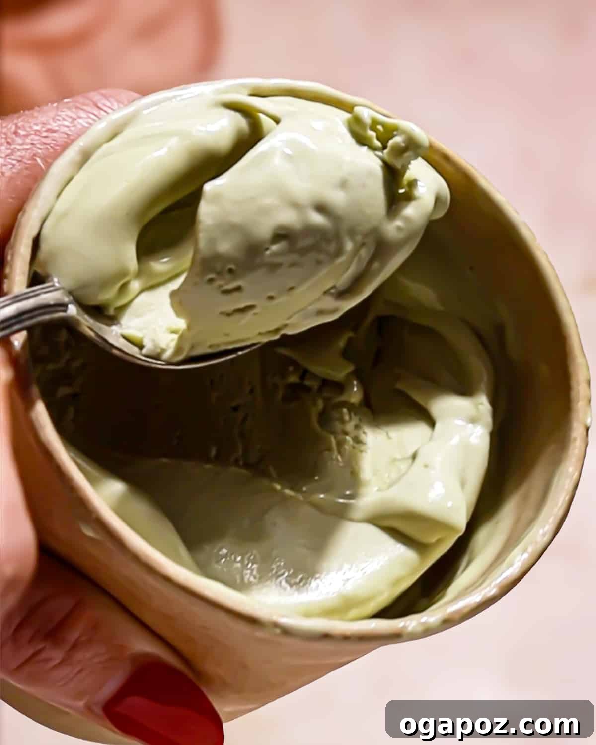 Easy Indian Desserts That Wow 5 Scooping rich pistachio ice cream into a container, a faster and equally delicious alternative to traditional pista kulfi.