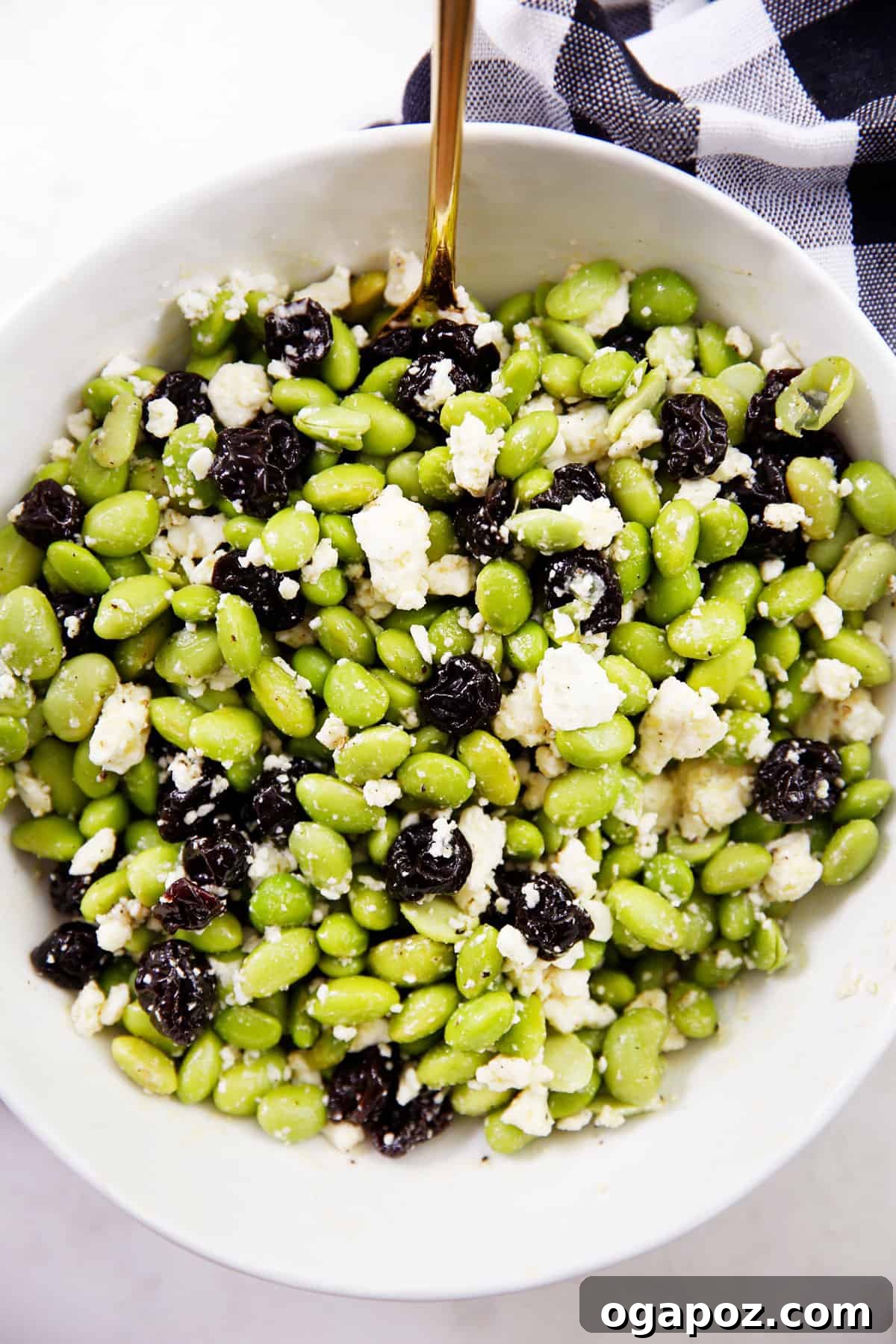 35+ Irresistible Side Dishes for Salmon 27 Edamame and Feta Salad, a fresh and vibrant combination.