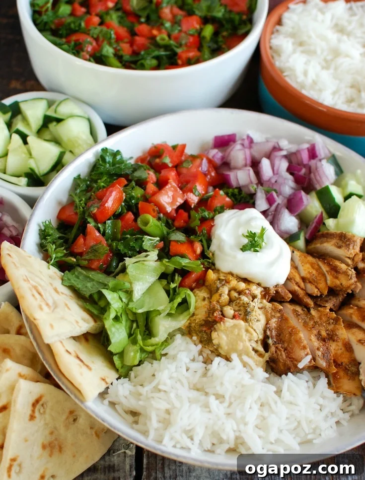 Chicken Shawarma Rice Bowls