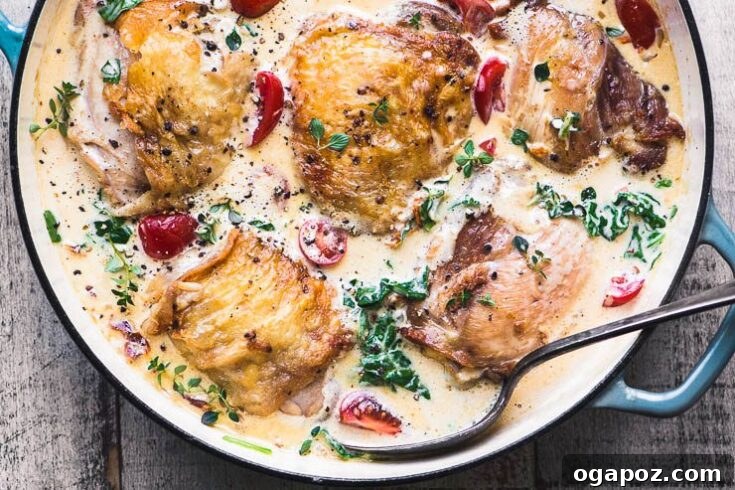 Creamy Tuscan Chicken Thighs
