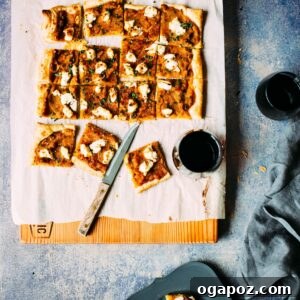 Easy Squash, Roasted Garlic + Goat Cheese Tart