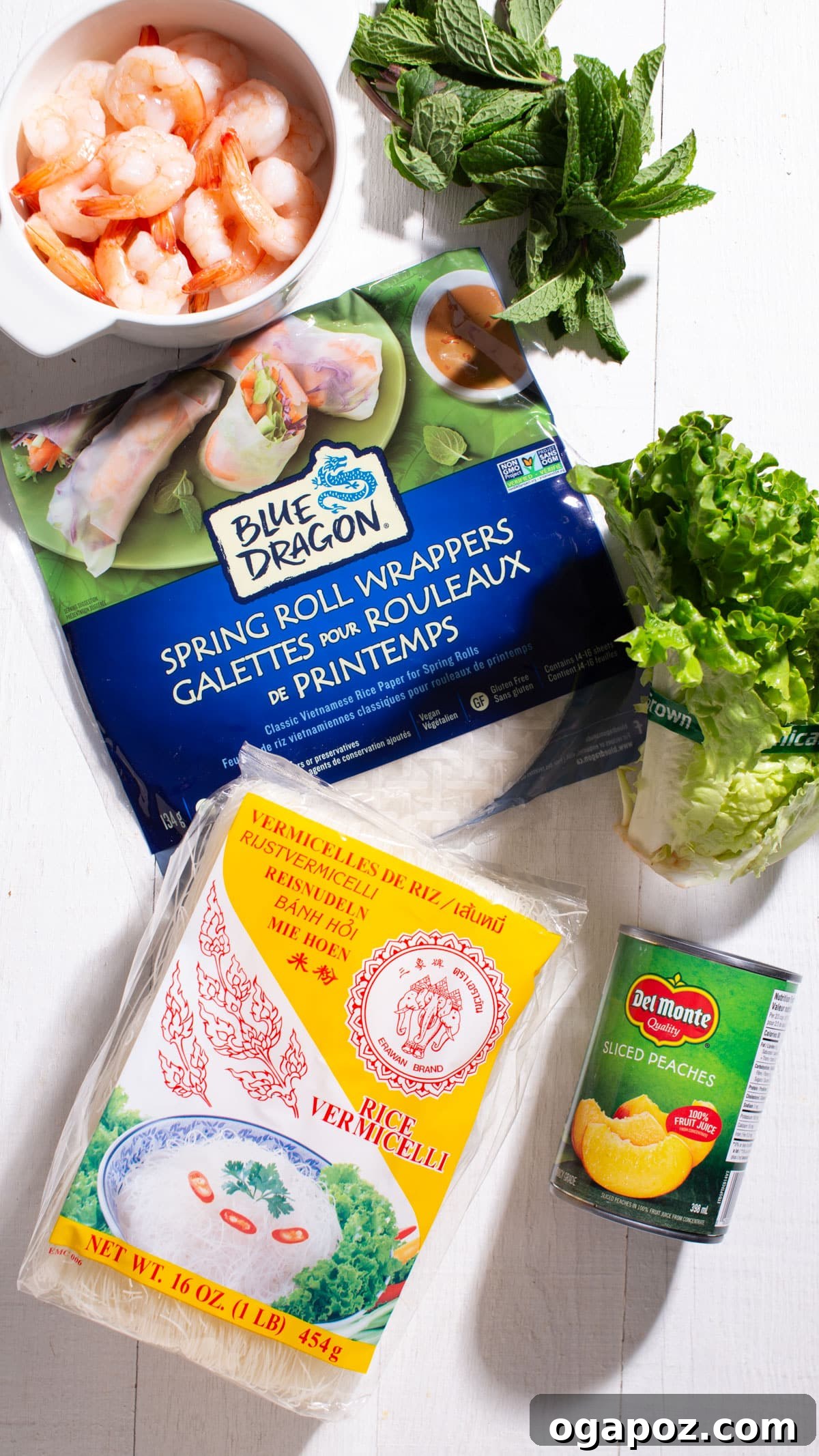 Spring Rolls ingredients