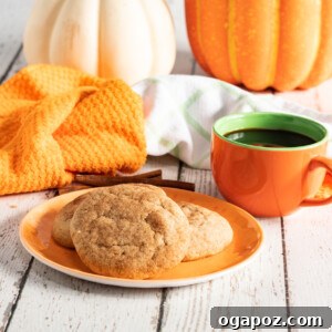 Harvest Spice Snickerdoodles 7 Pumpkin Snickerdoodles with coffee