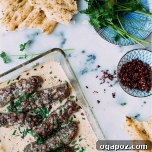 Small square image of Lamb Kofta in Tahini Sauce