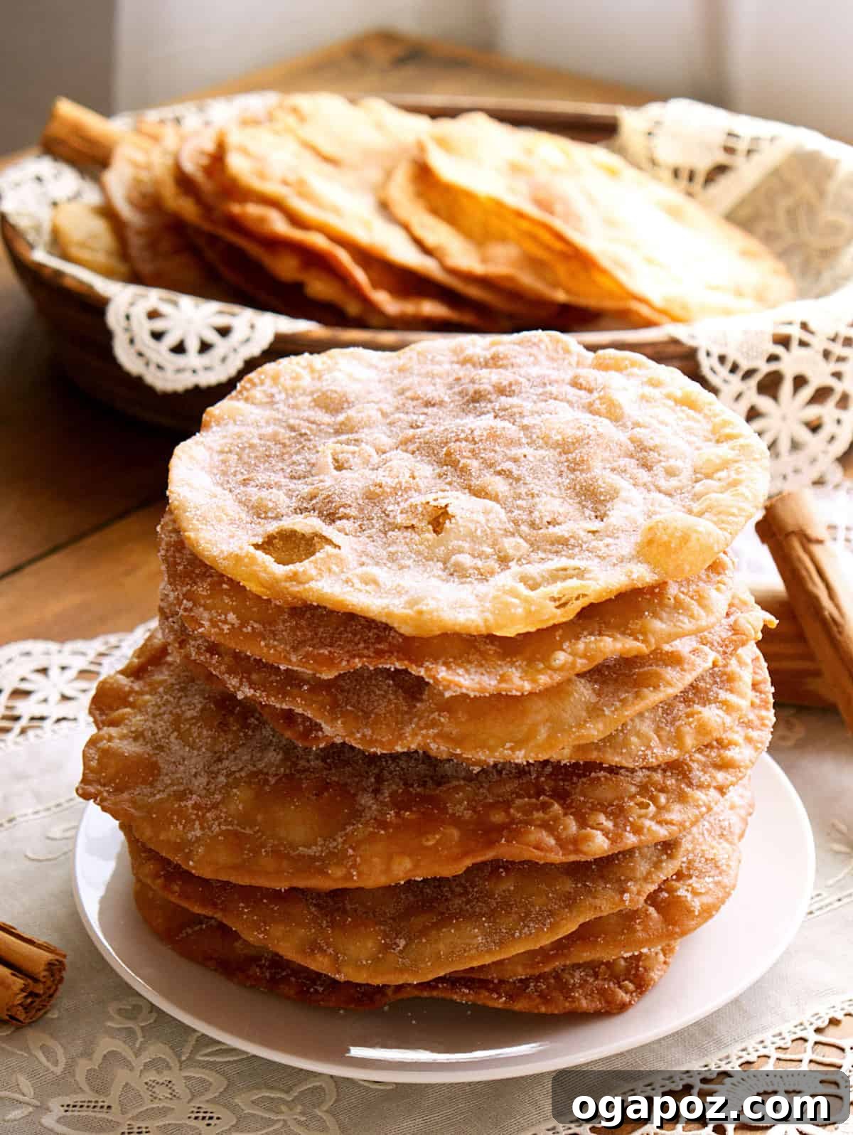 Sweet Mexico: 25+ Dessert Recipes To Indulge In 7 Stack of crispy Buñuelos drizzled with syrup and served with coffee