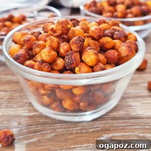 Air Fryer Chickpeas in bowl