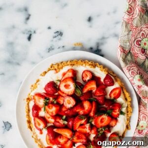 Silky Strawberry White Chocolate Cloud Tart 5 Strawberry White Chocolate Mousse Tart with fresh strawberries